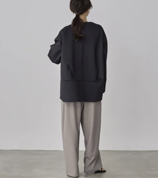 簡約風無領外套 - 2026 流行穿搭  女士外套 春夏秋時尚穿搭 優雅日常 成人休閒 易於配搭 日本直送   #JP-I-260007