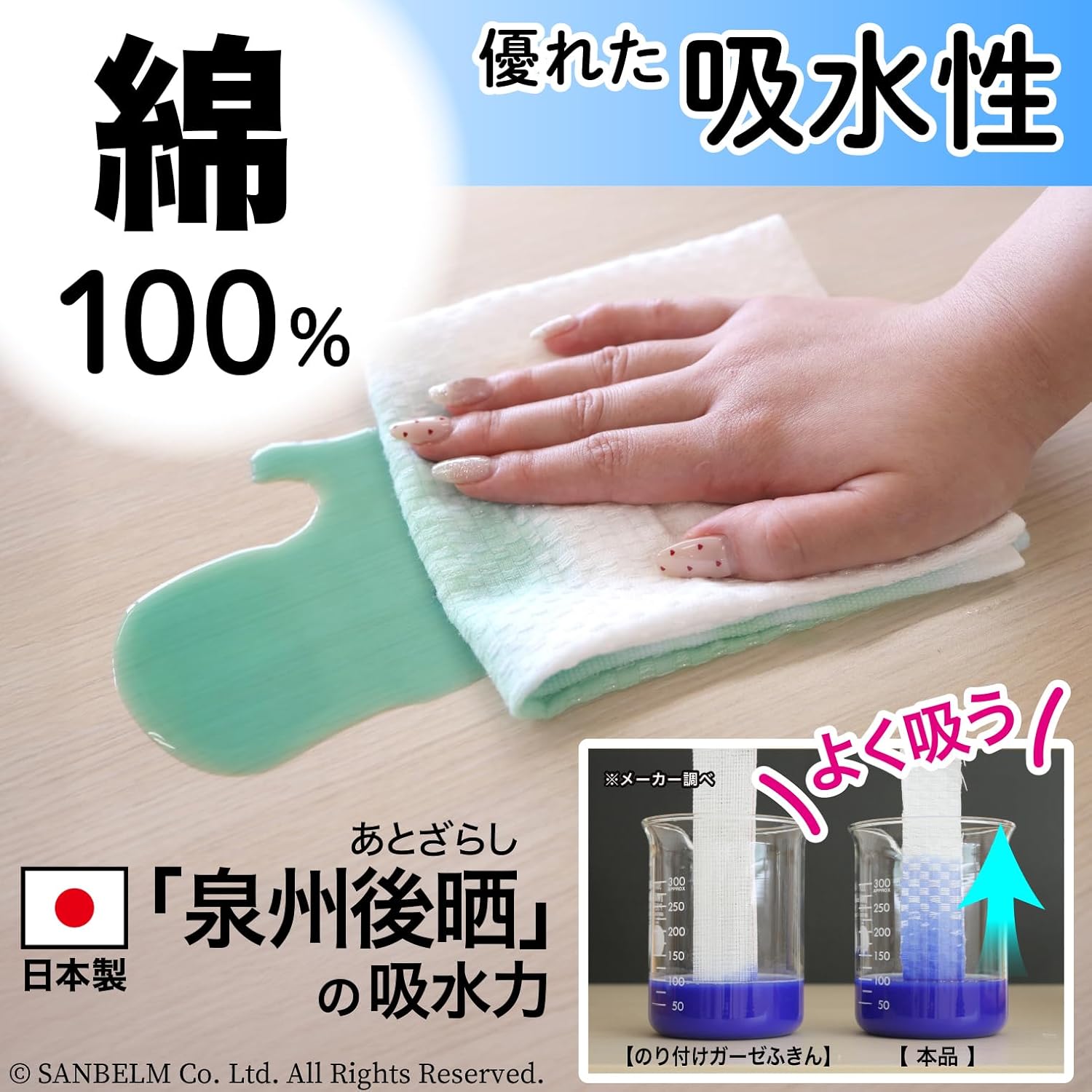 🔥🔥【日本直送《BISTRO MASTER'S》抗菌吸水棉質抹布】