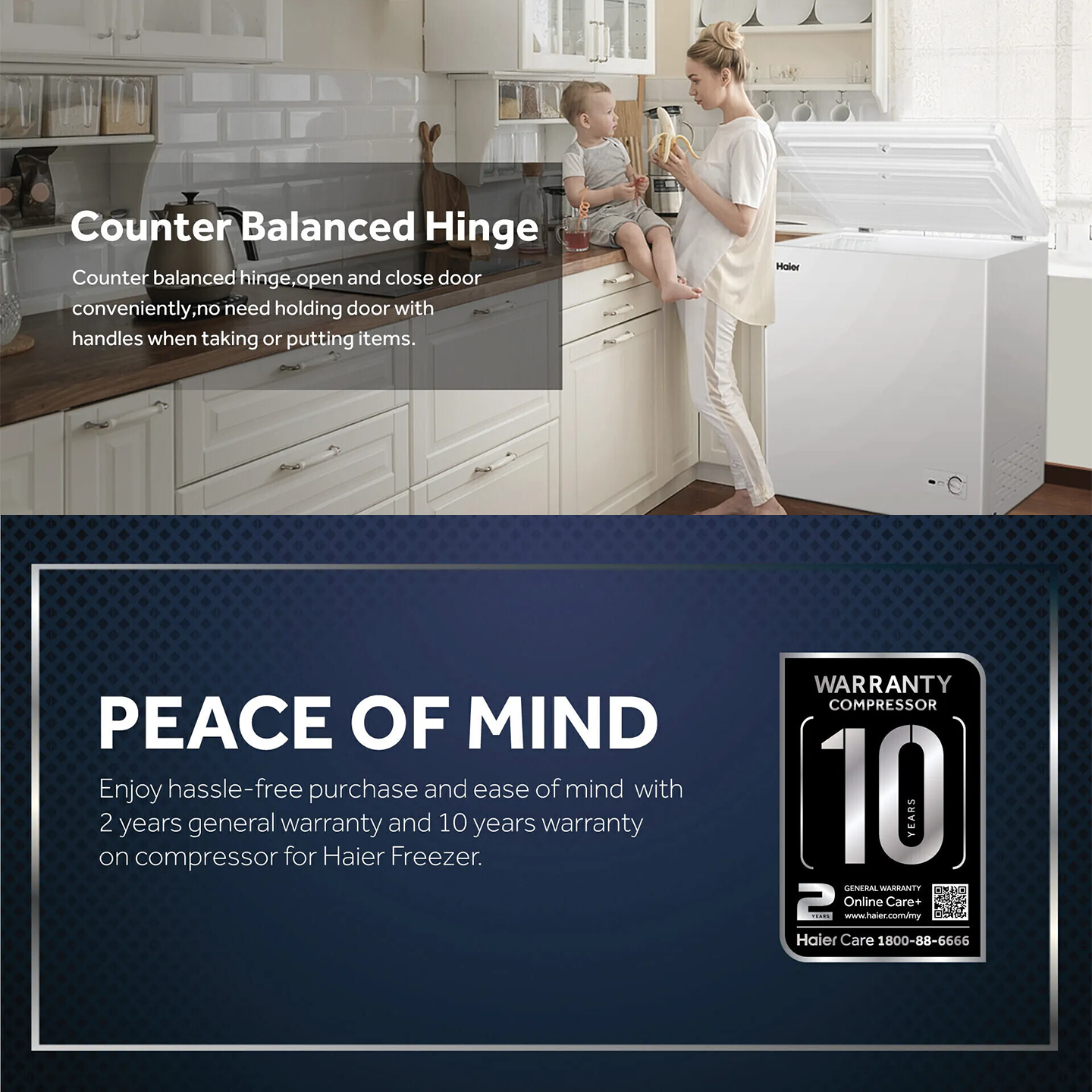 Haier 186L Chest Freezer (HCF-186M)