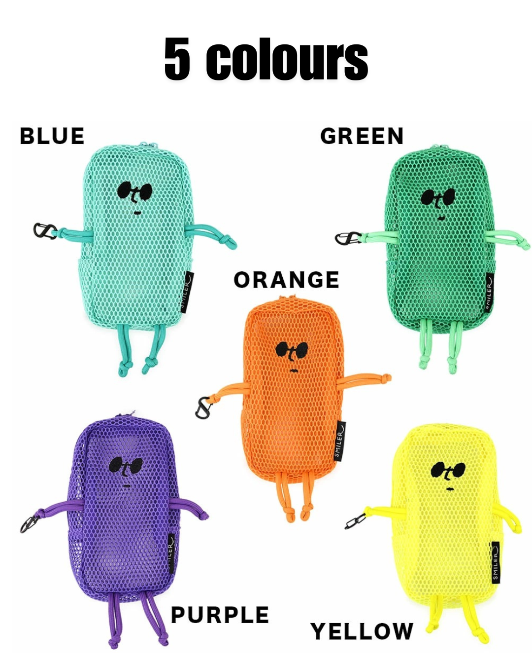 日本代購【日本直送 🌟 2026必入新品 日本直送 SMILER 招牌 Buddy 君網面小包 SMILER MESH BADDY BAG 】