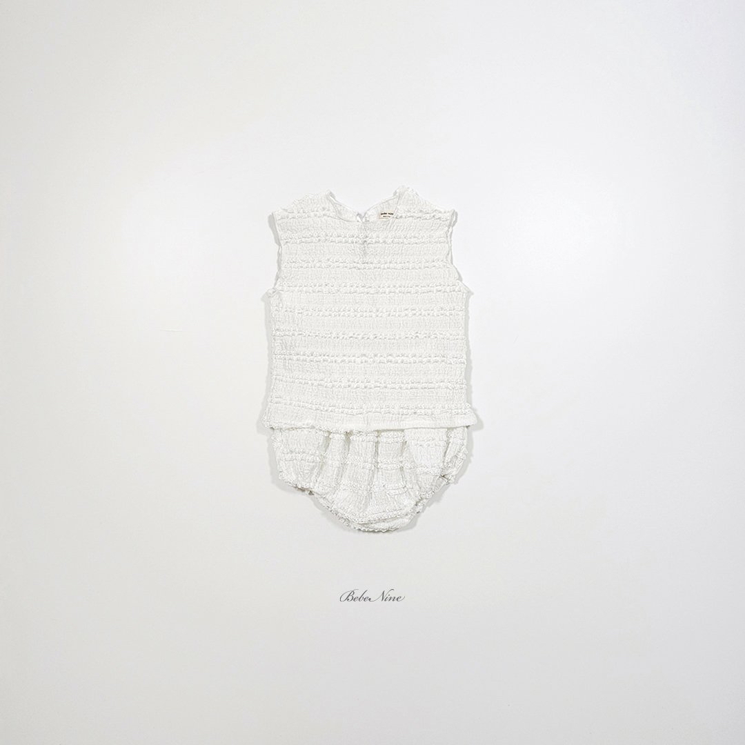 ☀️預訂 韓國直送☀️🇰🇷Bebenine兩色摺皺後背絲帶背心上下套裝