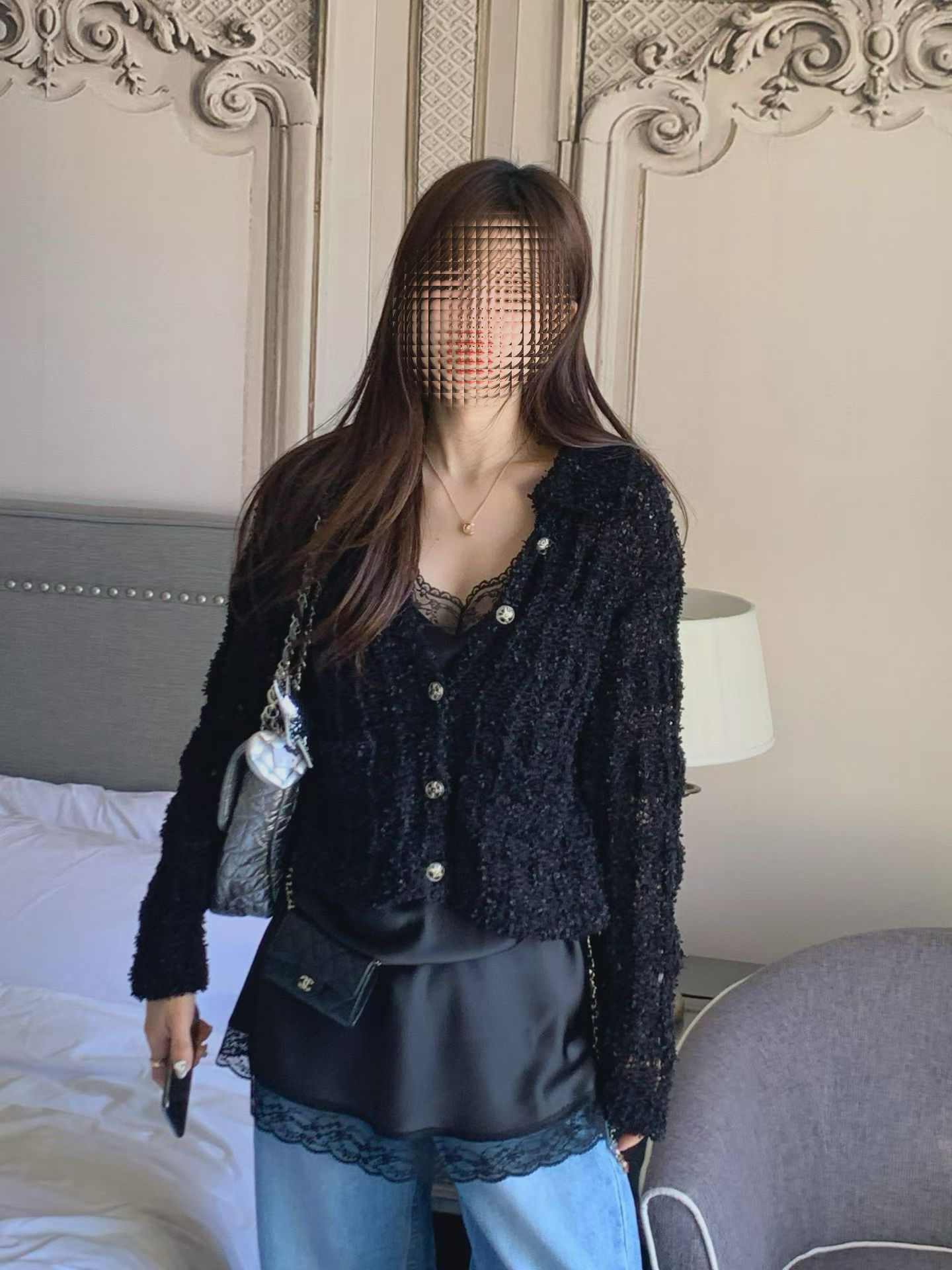 Lovely open-knitted cardi