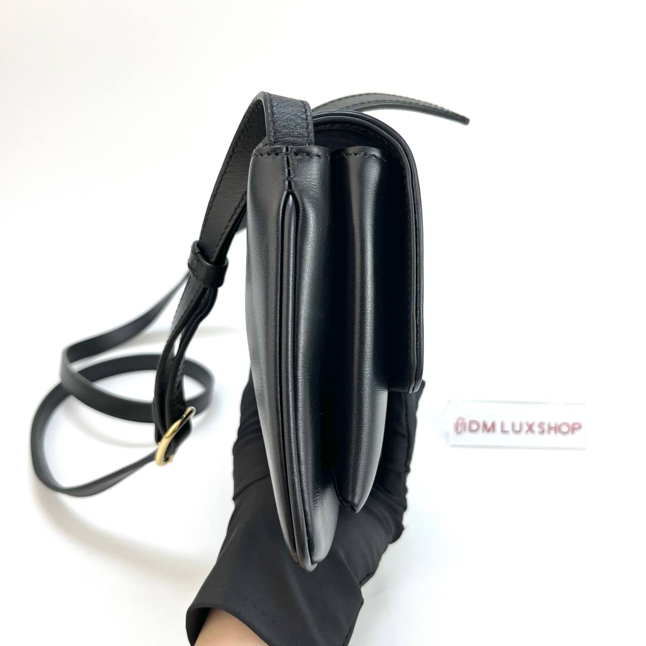 Gucci Arli Black Small Leather Shoulder Bag