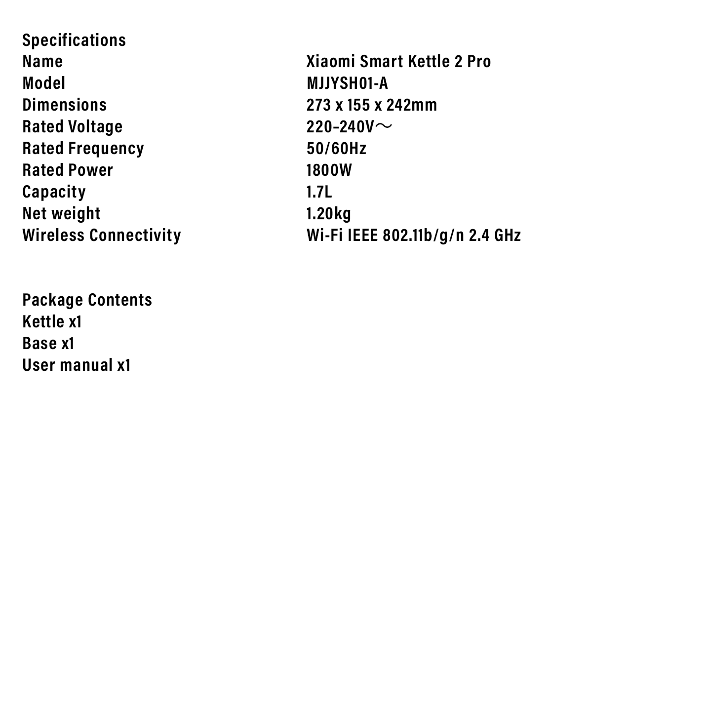 Xiaomi Smart Kettle 2 Pro Temperature Control (BHR9001GB)