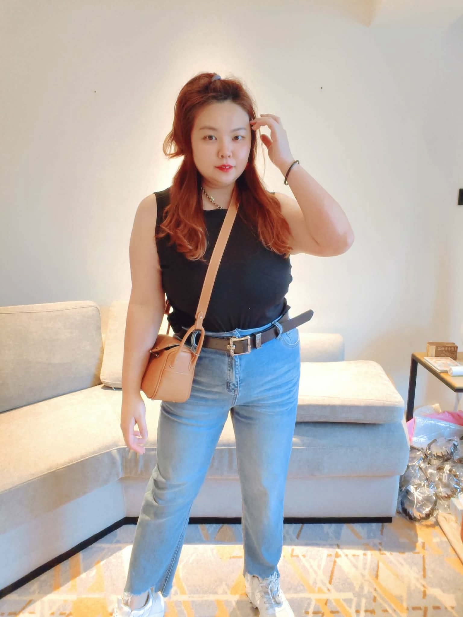 YPD05 6200 修身显瘦牛仔9分烟管裤 (附送腰带⚠️)