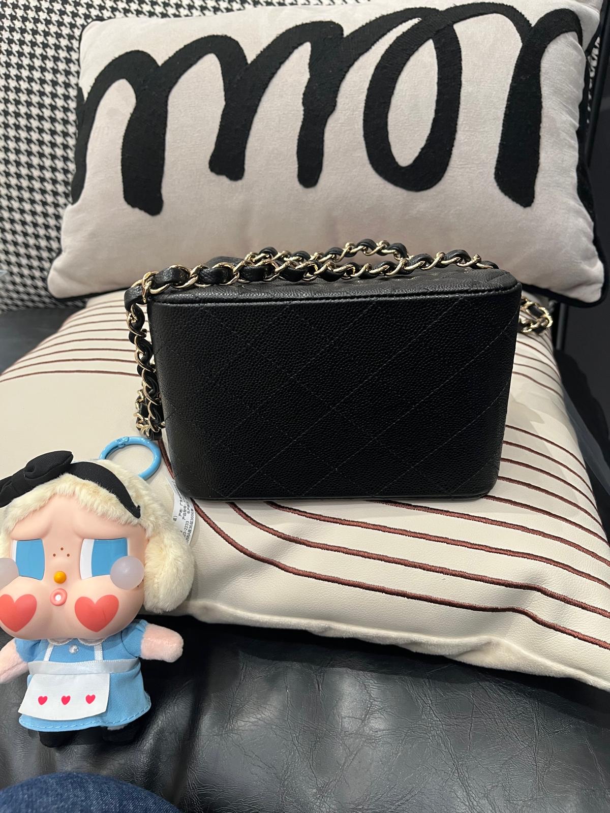 全新 Chanel mini bucket bag黑色荔枝牛皮金扣 100%Authentic ,全新貨品 ✅收據副本✅晶片✅塵袋✅box