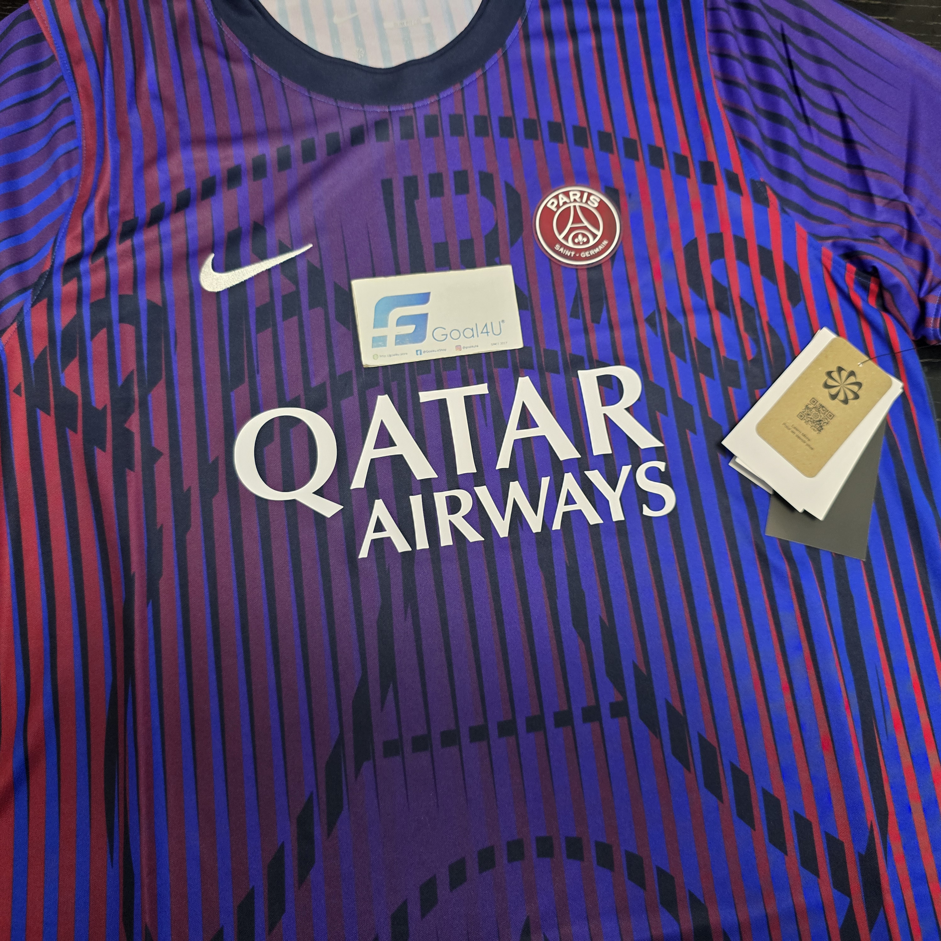 Nike PSG 巴黎聖日門 2026-27 紫色賽前短袖訓練球衣 IQ6913