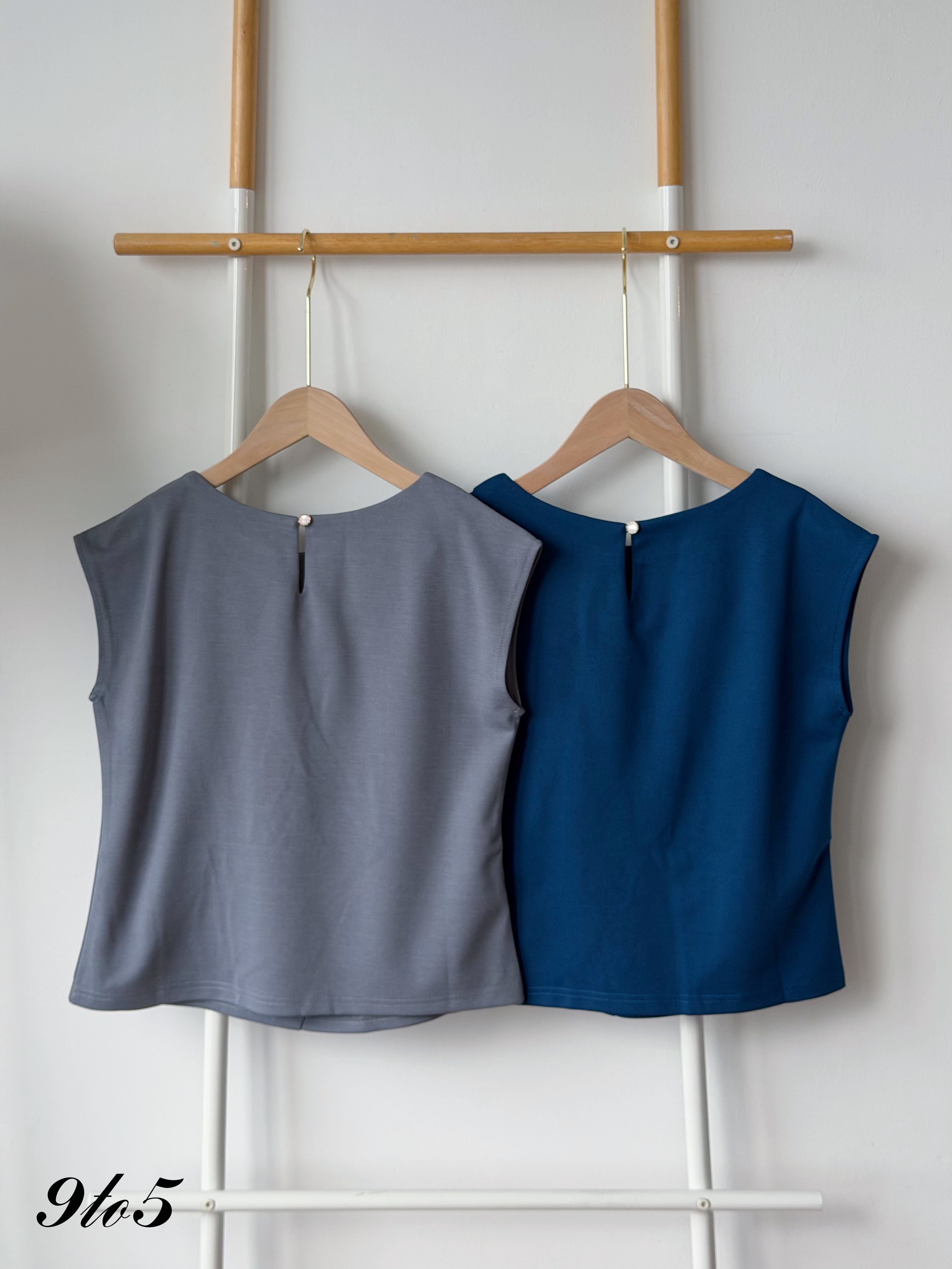T4485 Cape Sleeve Ruched Top - 3 Colors 
