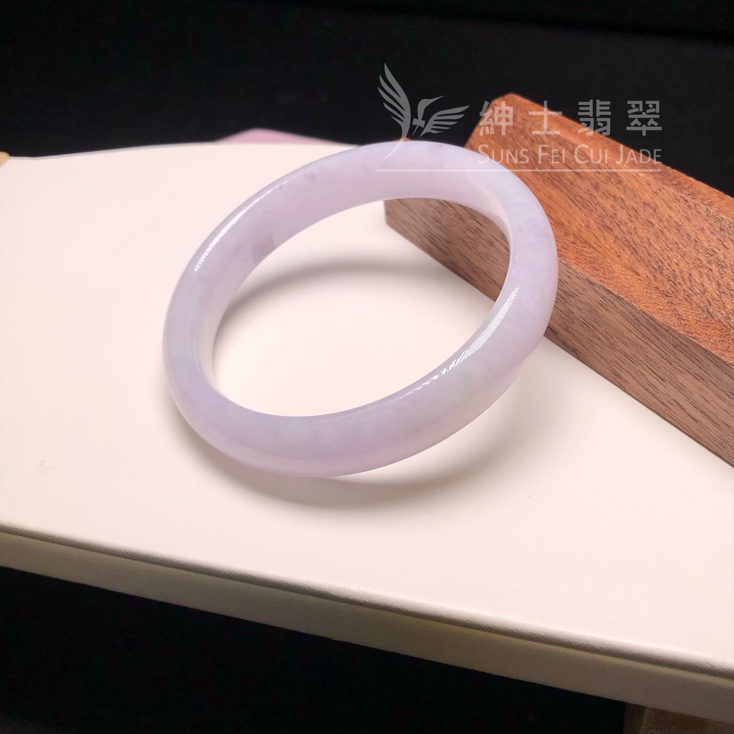 紫底芝麻花福鐲54.3mm