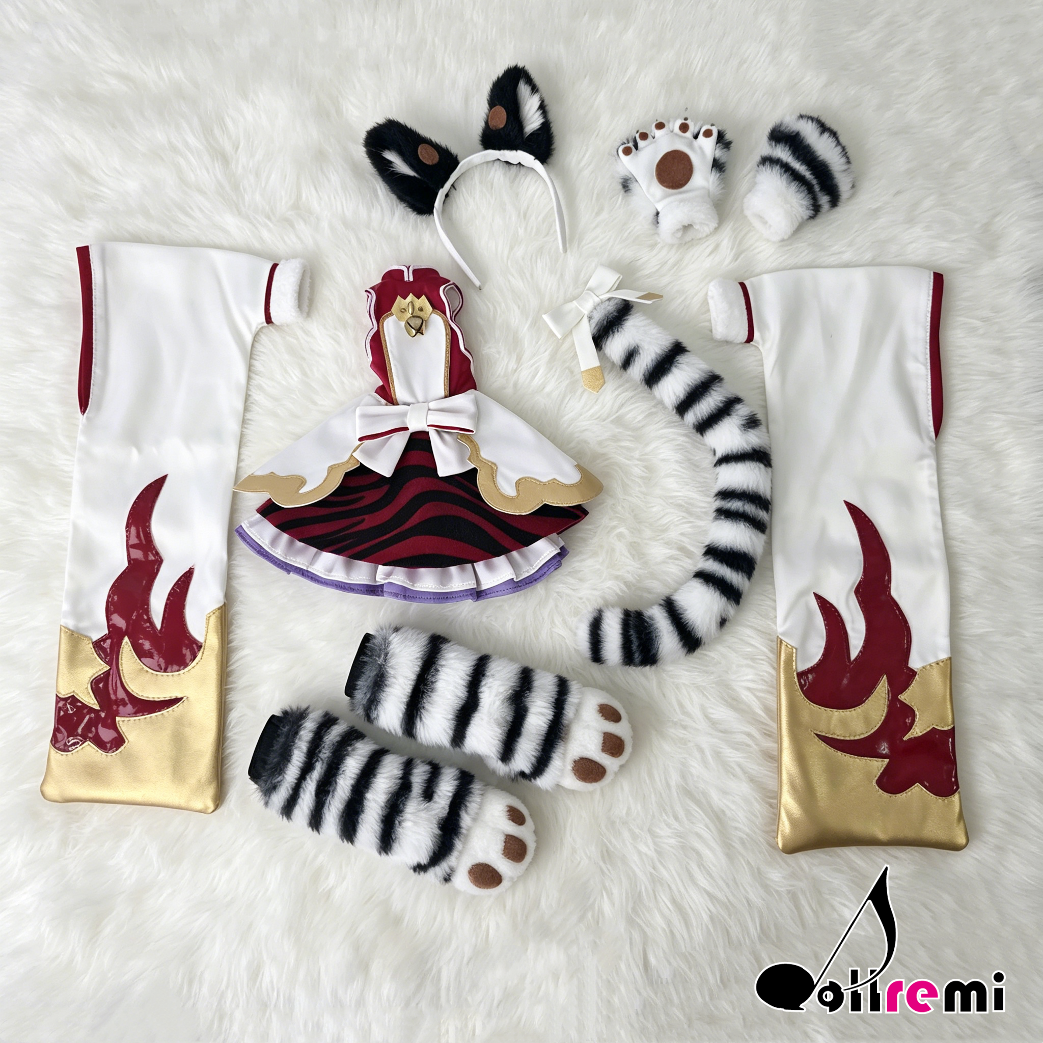 【dollremi】(DD0935) COS 碧藍幻想 Granblue Fantasy 虎神將 辛妲拉 Cidala - 白桃 Bai