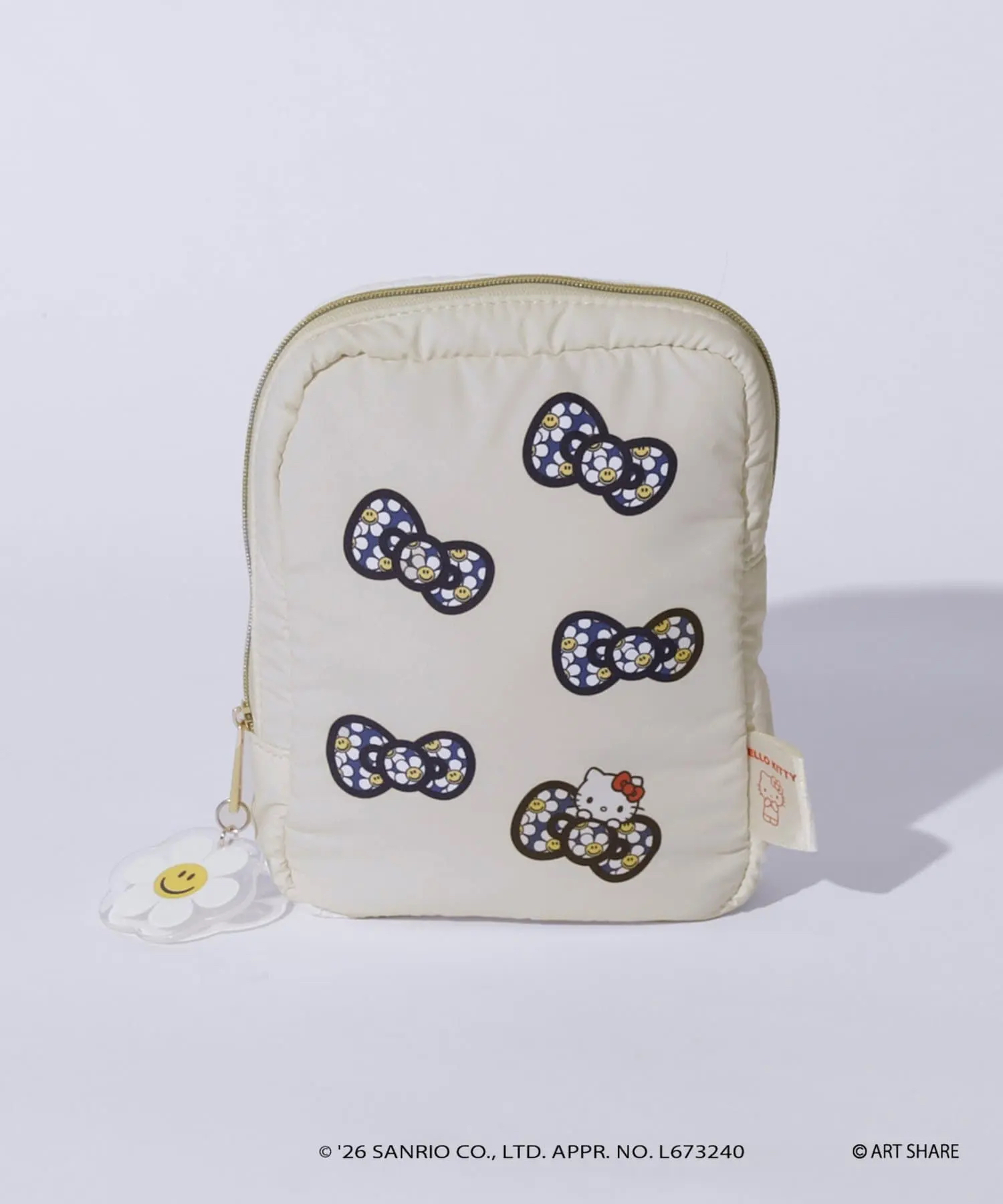 日本預訂📍日本Sanrio x Wiggle Wiggle系列 - Kitty蝴蝶結圖案拉鏈袋 不包郵 2026年11月下旬出貨