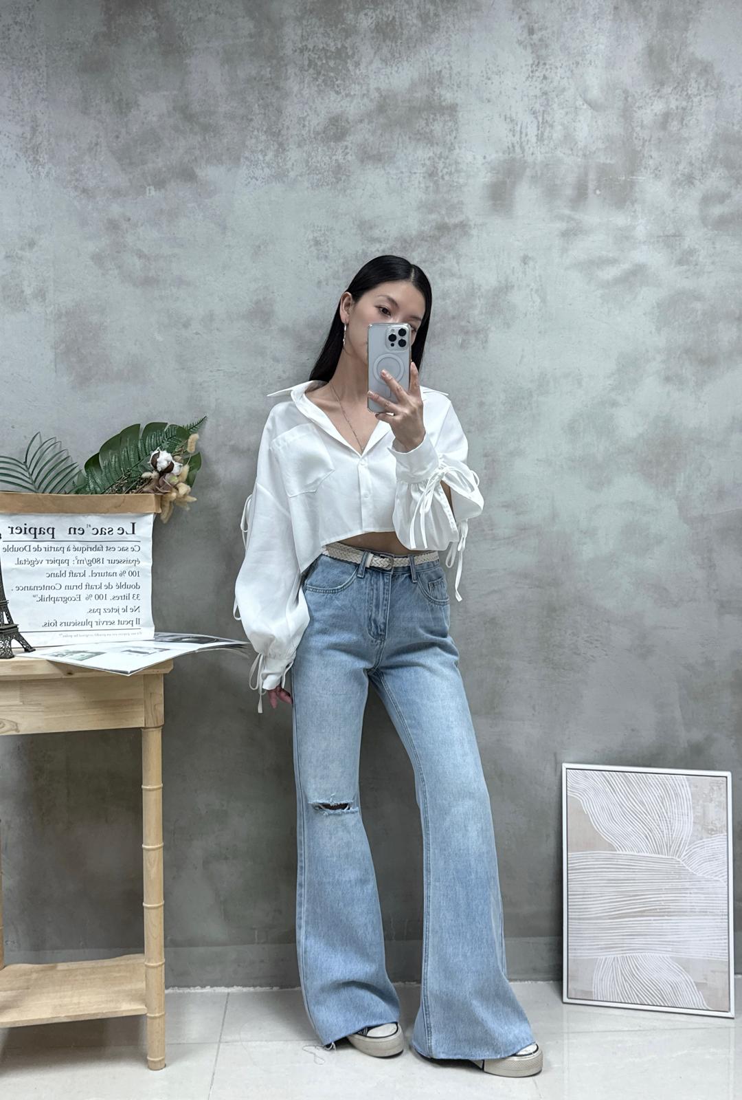 F26 打結蝴蝶䄂外套