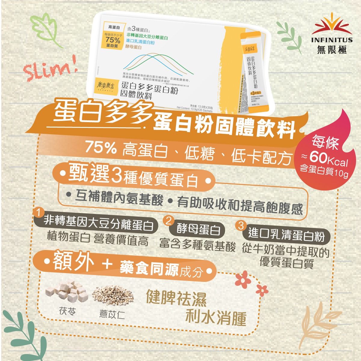 樂姿樂言蛋白多多蛋白粉固體飲料 (HK版)