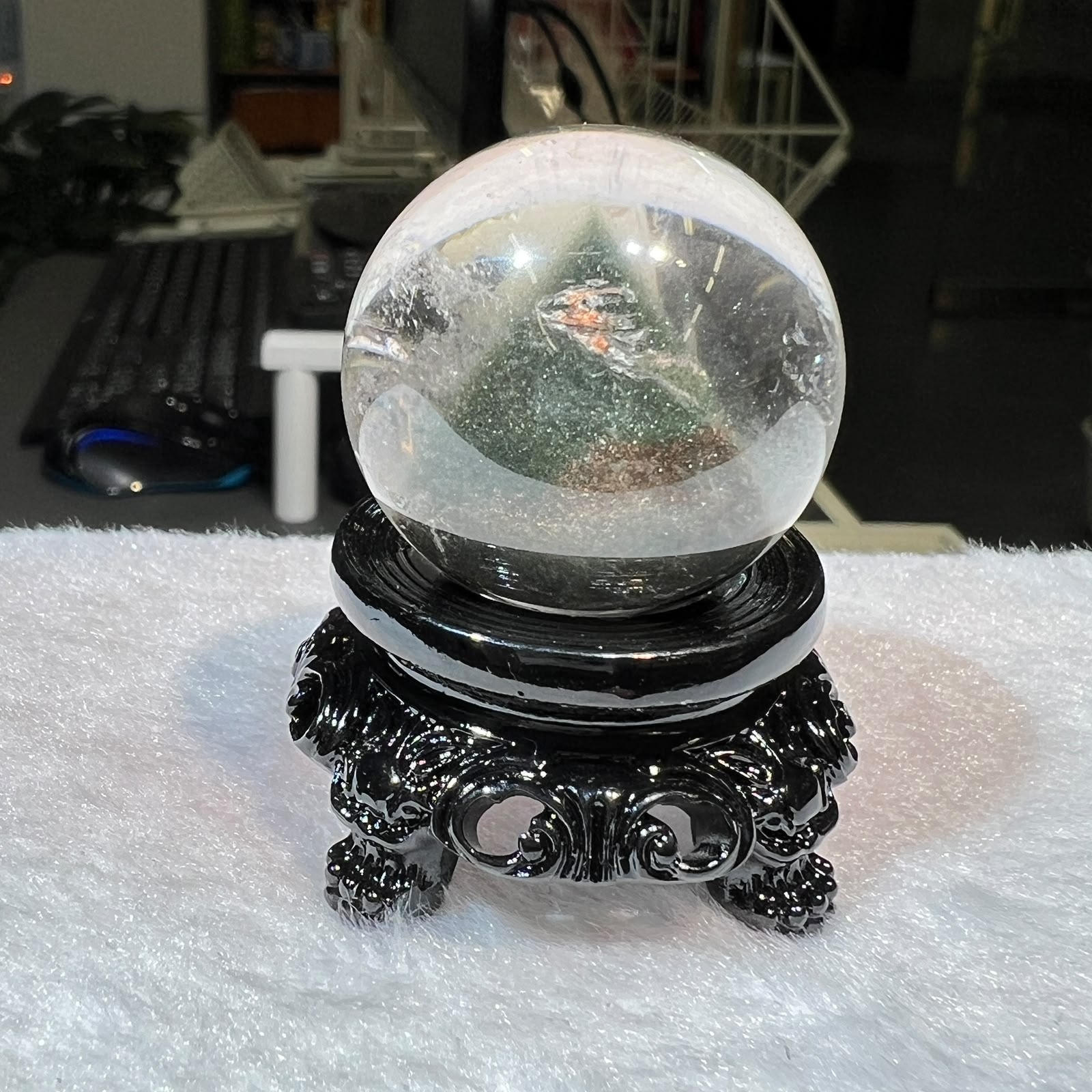 綠幽靈球 3.2cm+/- (不連座)#CA0064
