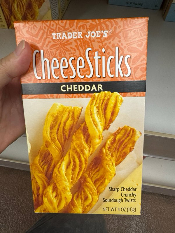 🇺🇸 Trader Joe’s Cheese Sticks Cheddar車打芝士麵包脆扭條 113g