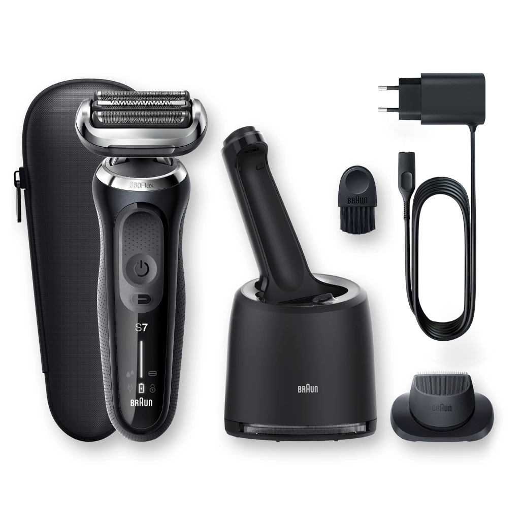BRAUN 百靈 71-N7200cc Series 7 乾濕兩用電鬚刨 連 精準修剪器及清潔充電座 香港行貨