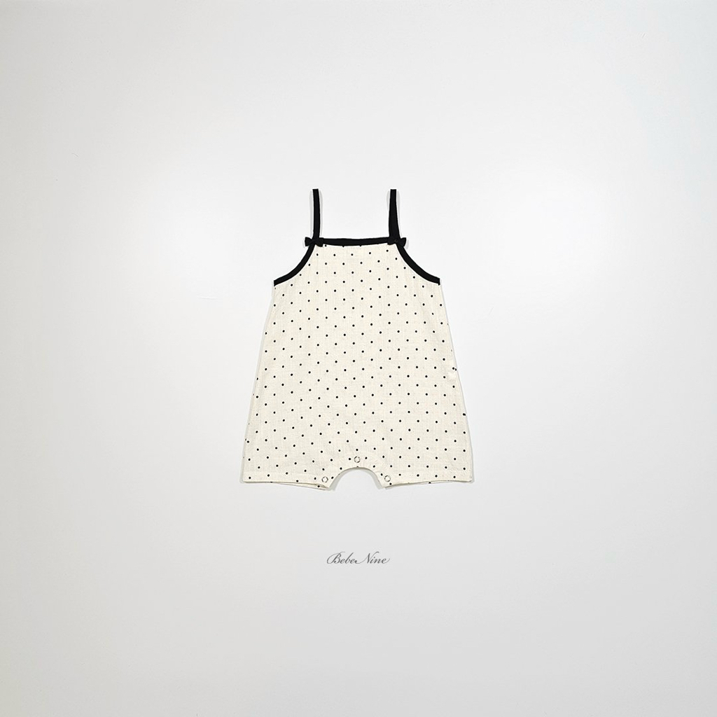 ☀️預訂 韓國直送☀️🇰🇷Bebenine兩色波點絲帶吊帶連身服