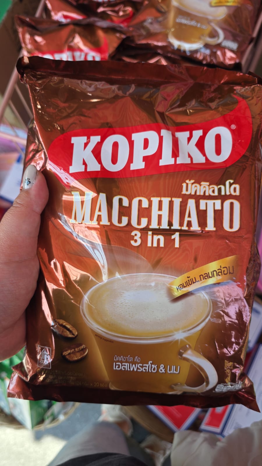 kopiko 3in1 macchiato coffee powder 24g x 20