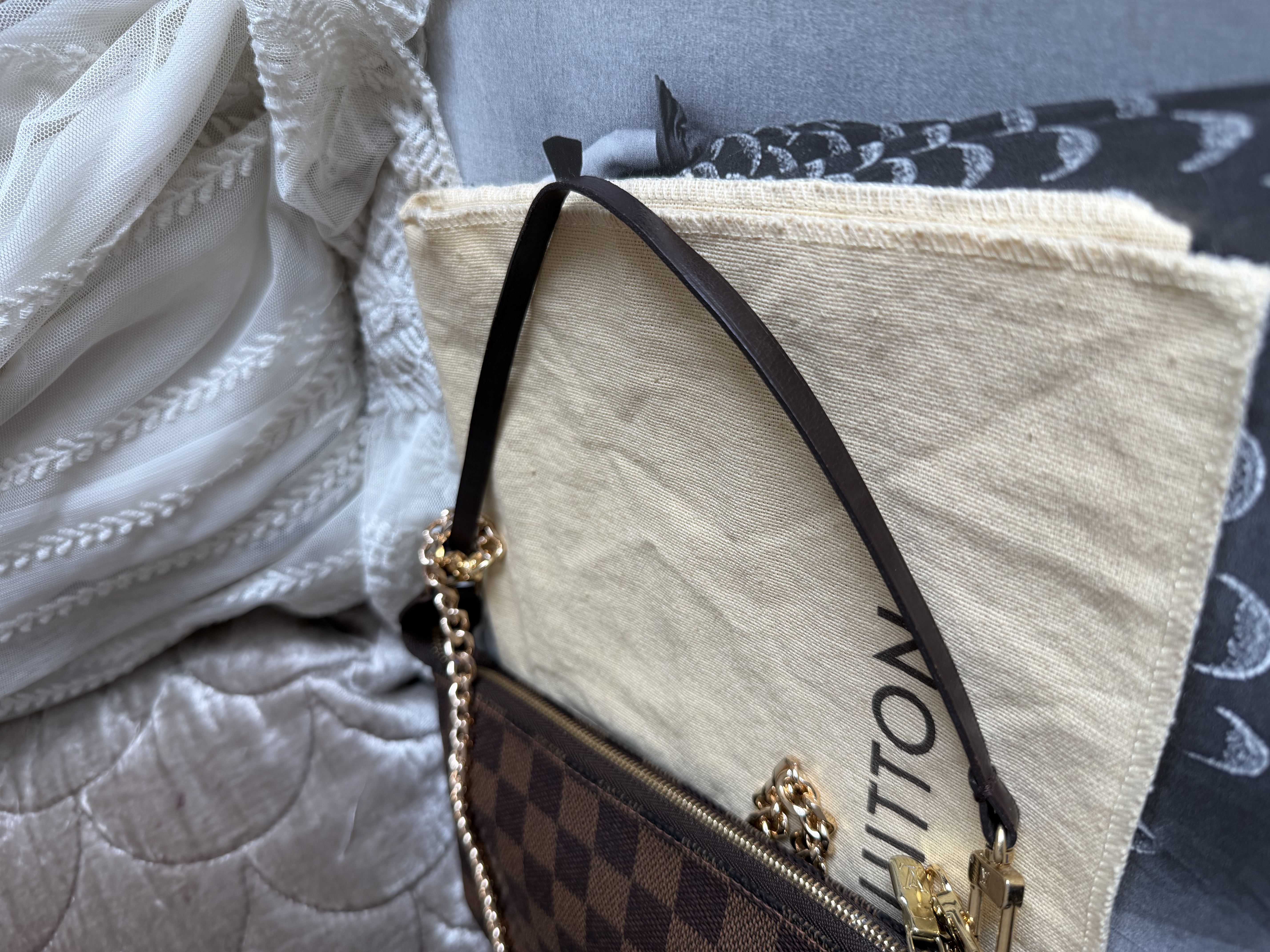 Louis Vuitton Damier Ebène Canvas Pochette Accessoires 