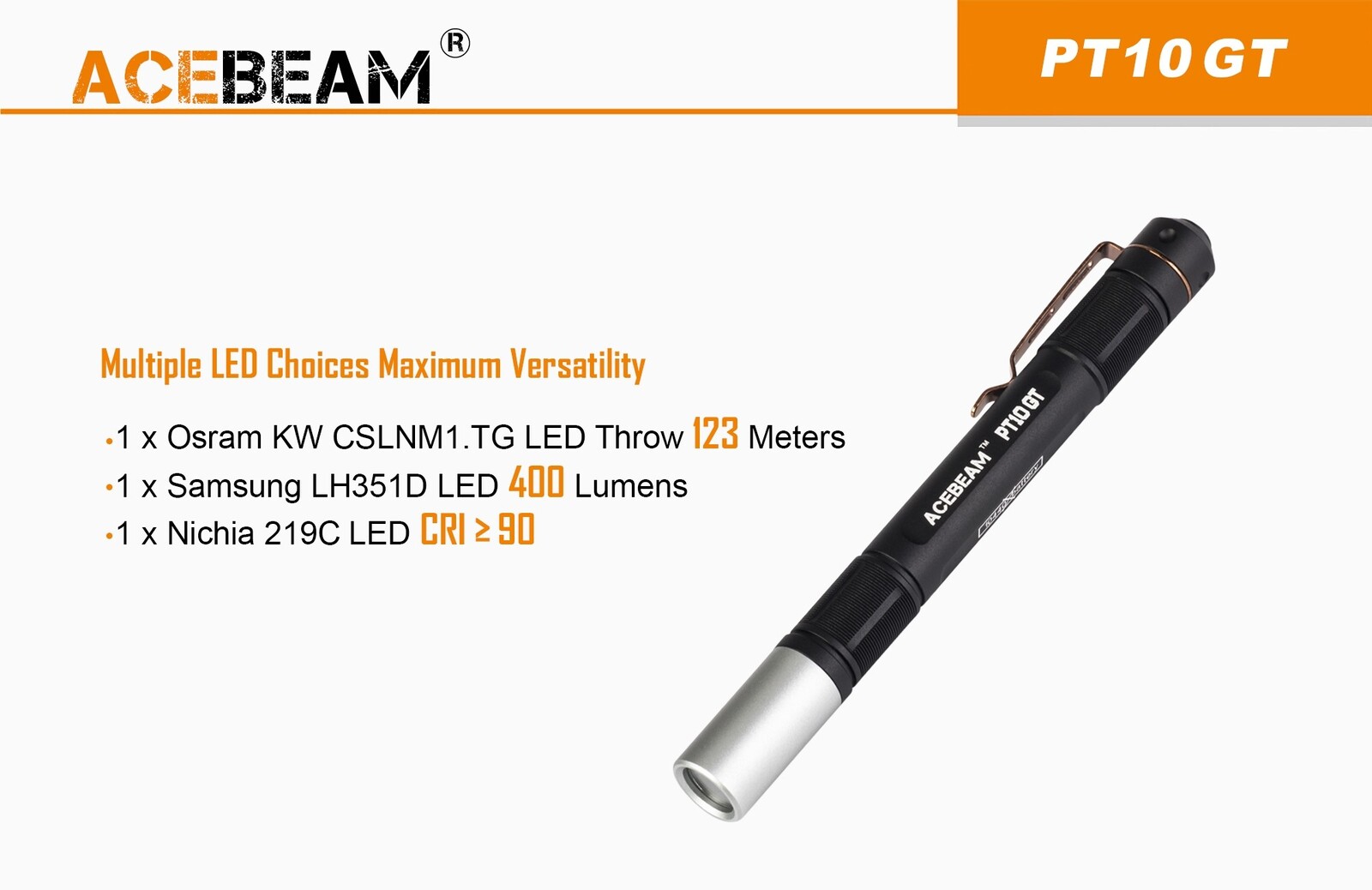ACEBEAM PT10GT 便攜筆形手電