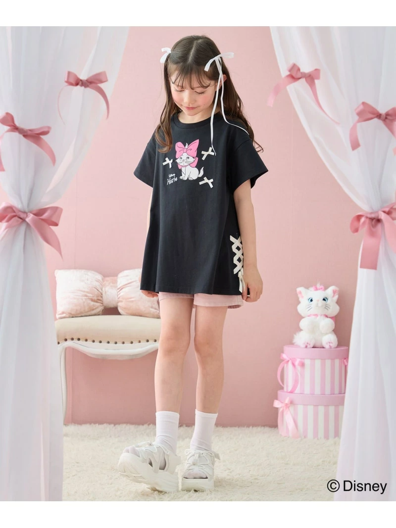 🆕【⭐訂購⭐】🇯🇵日本直送 #Marie 少女絲帶 寬鬆版型 連身裙式 短袖Tee［2款選］🌀 [ELDA-0252][260528]