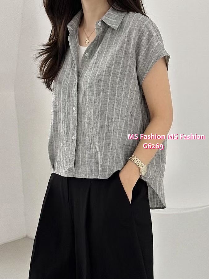 G6268 韓國🇰🇷假兩件條子top