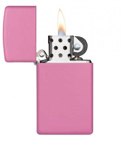 Zippo 窄版粉紅啞漆 1638  防風打火機 | ZIPPO 指定授權經銷商 |美國製造 | 收藏