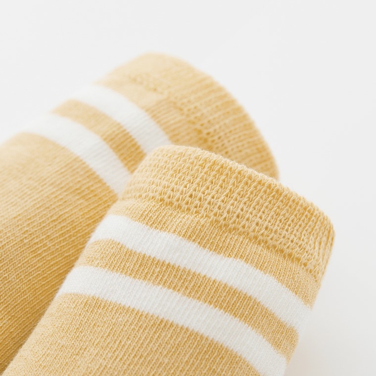 部分現貨💚預訂 台灣直送💚三色純色條紋防滑中筒襪三對裝