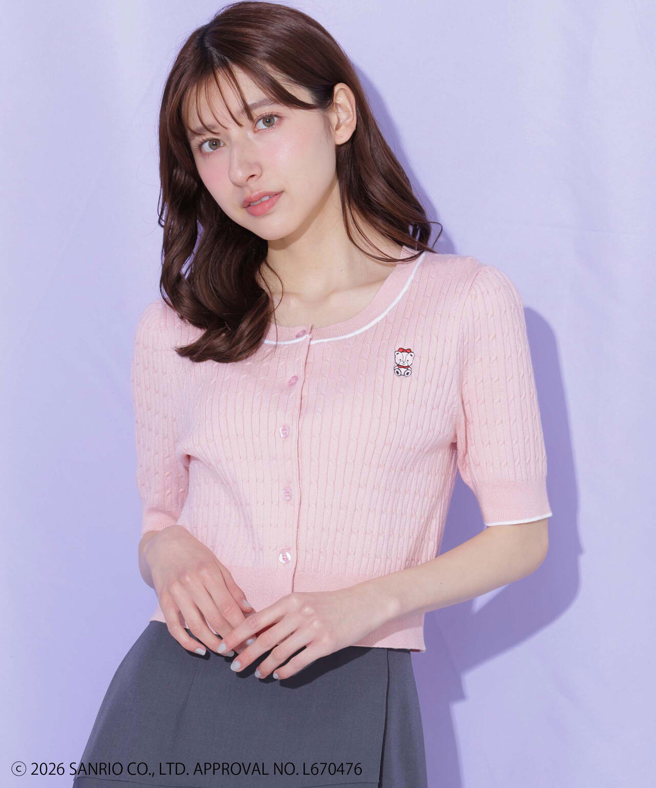  🎀【預訂】 JILL by JILL STUART Tiny Chum Collaboration Cardigan - Pink