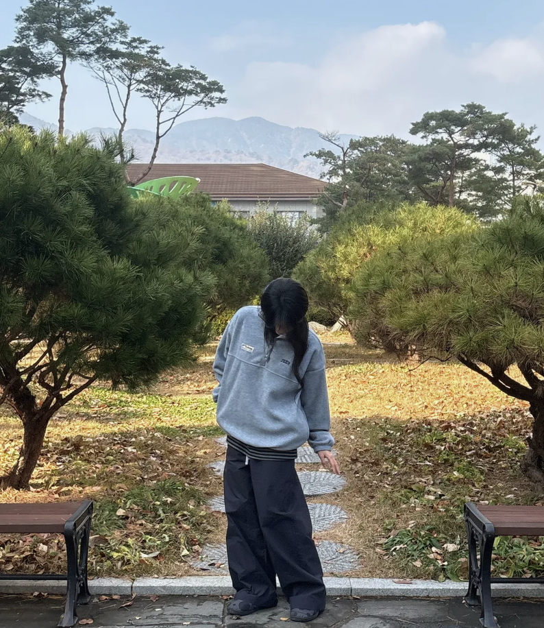 韓國 JEEP ESSENTIALS 小Logo 半拉鍊 抓絨衛衣  6色任選｜Small Logo Half Zip-Up Fleece