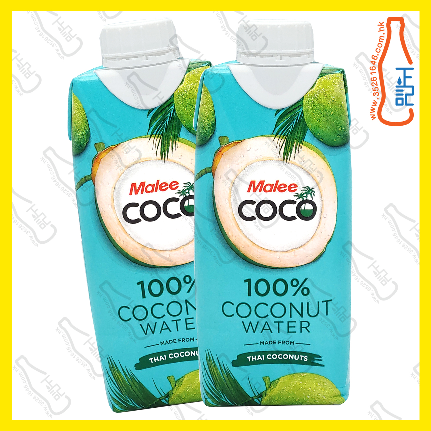 ==Malee Coco 100% 椰子水 330ml x【2包】