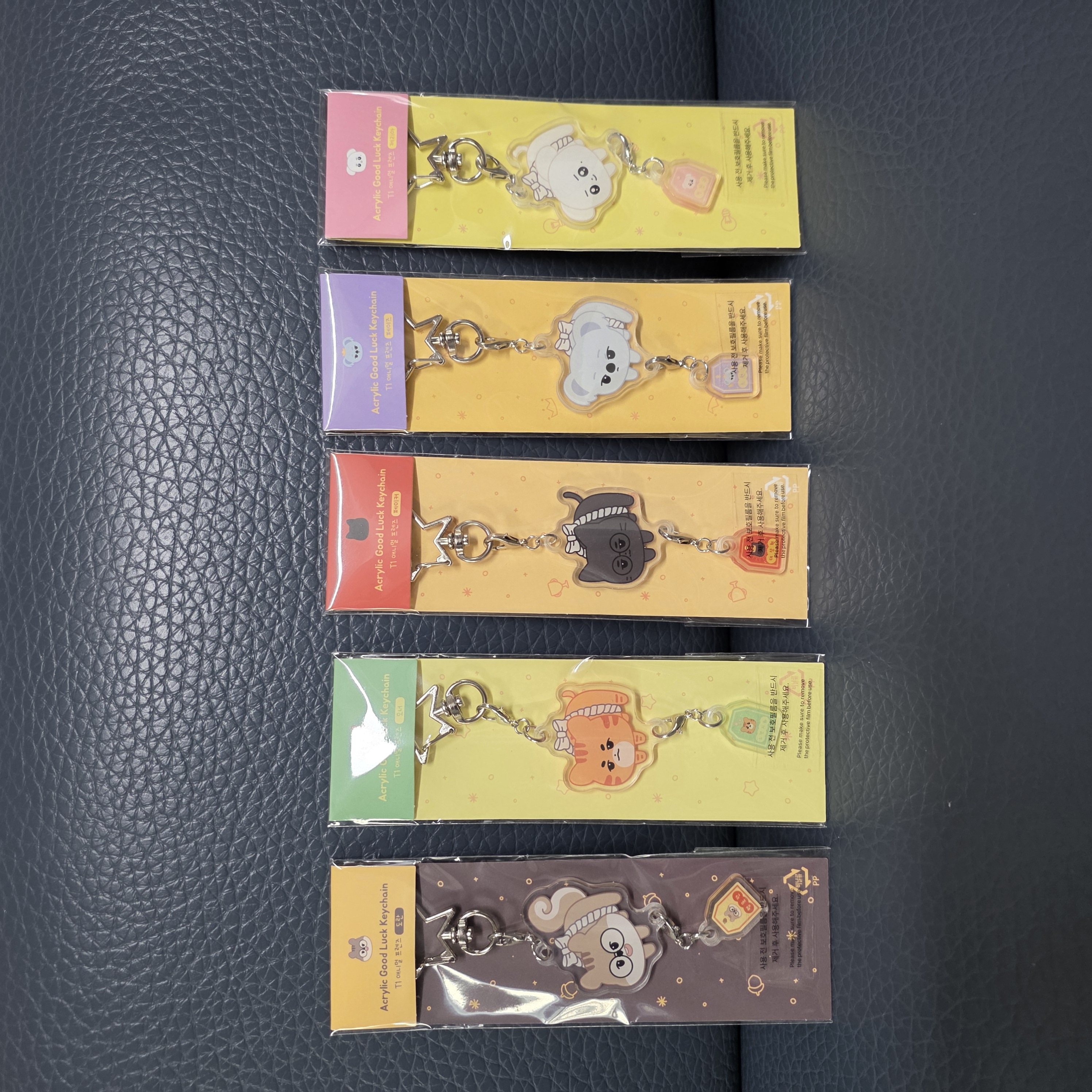 [韓國現貨][T1] Good Luck Acrylic Keychain - DOFPK SET