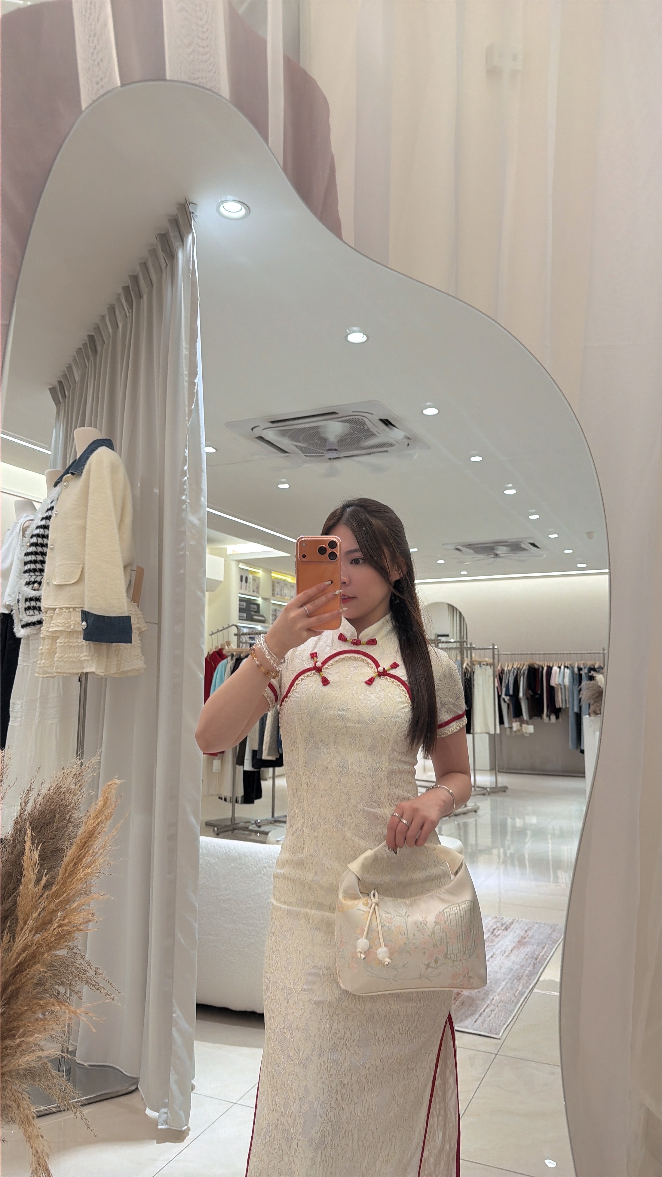 6623 气质蕾丝国风旗袍