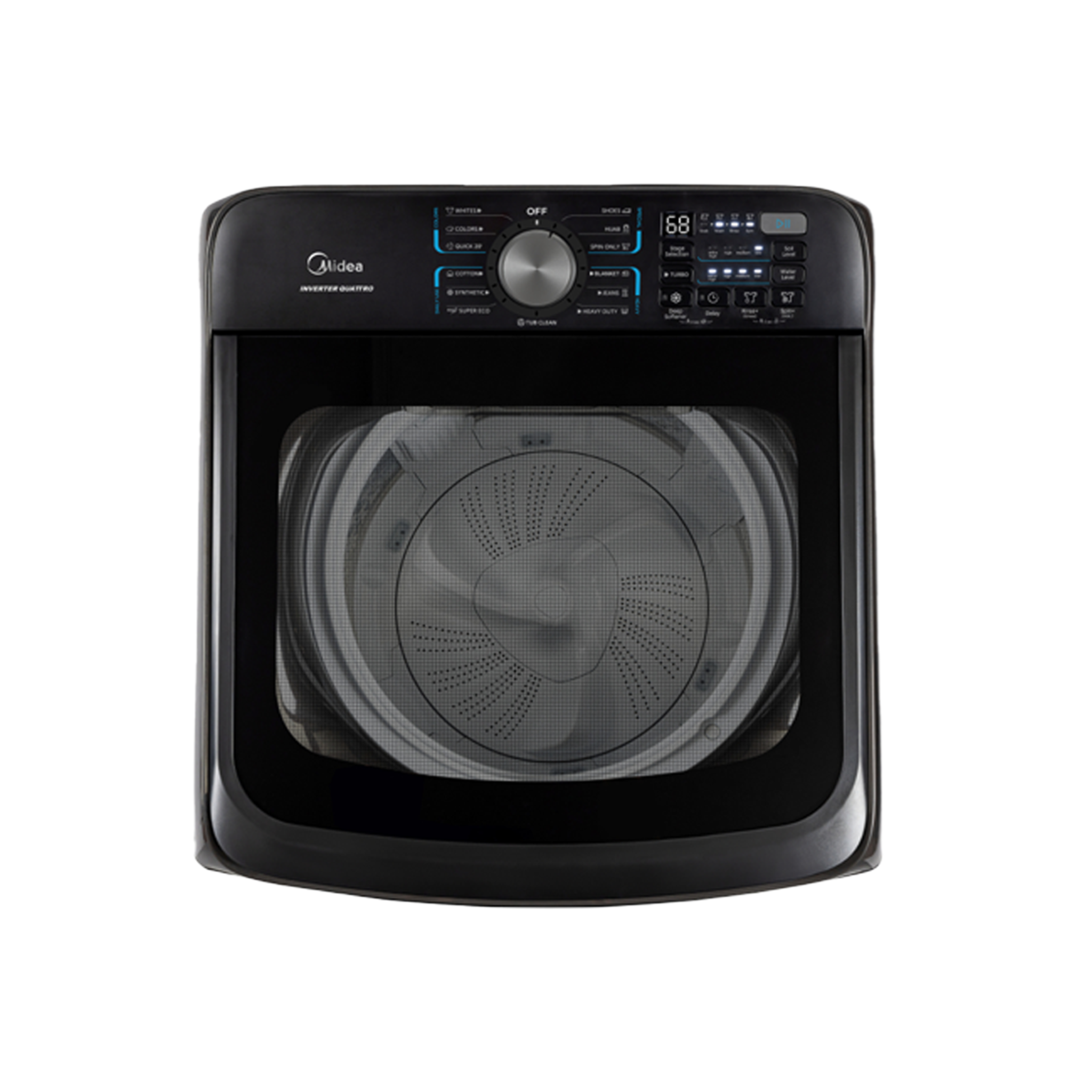 Midea 15kg Lunar Series Top Load Washing Machine with Inverter Quattro (MA512W150DT)