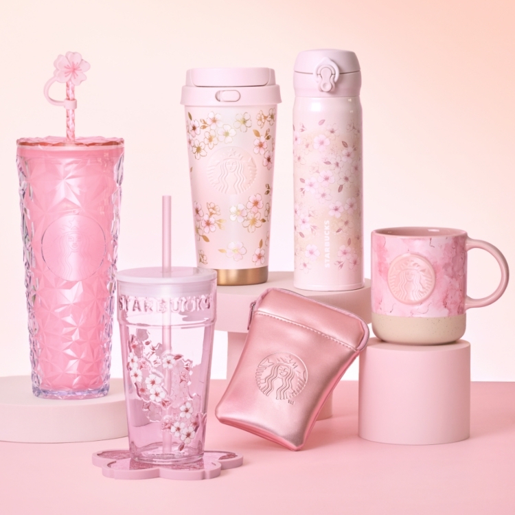 🎀【預訂】 Starbucks JP Sakura 2026 Collection 小掛包連飲品券