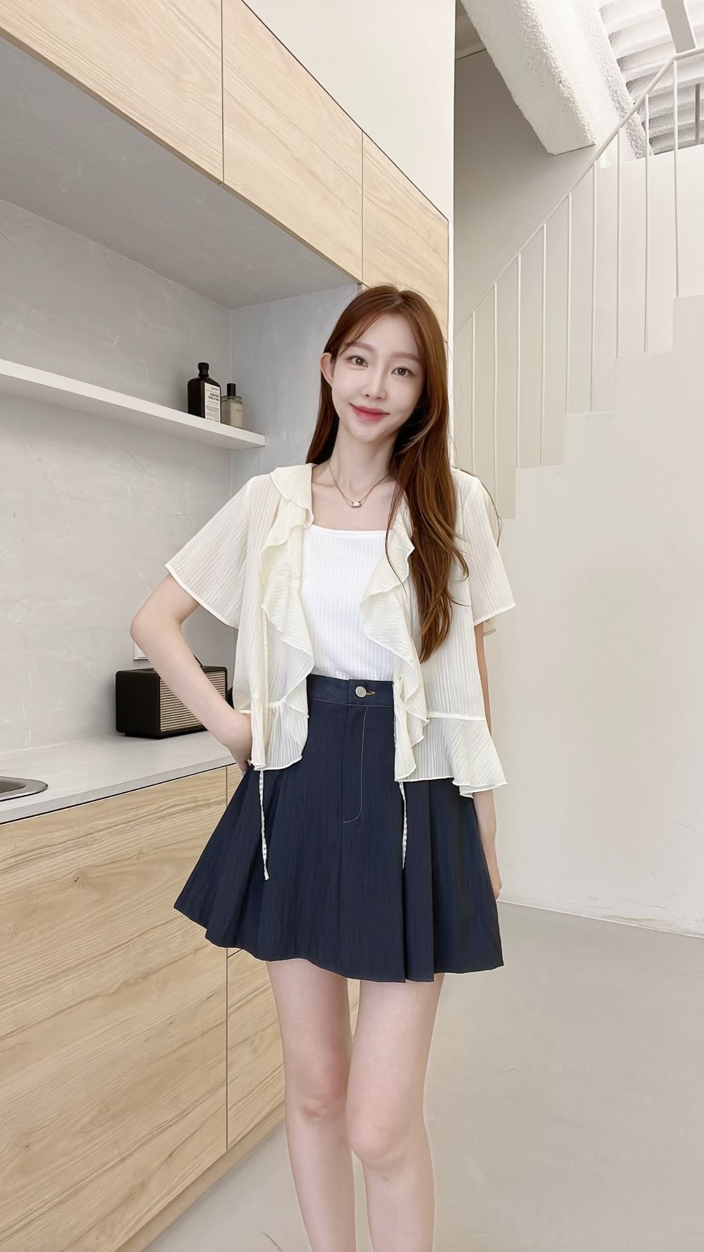 FV06_04 方領粗帶打底背心. (4色)