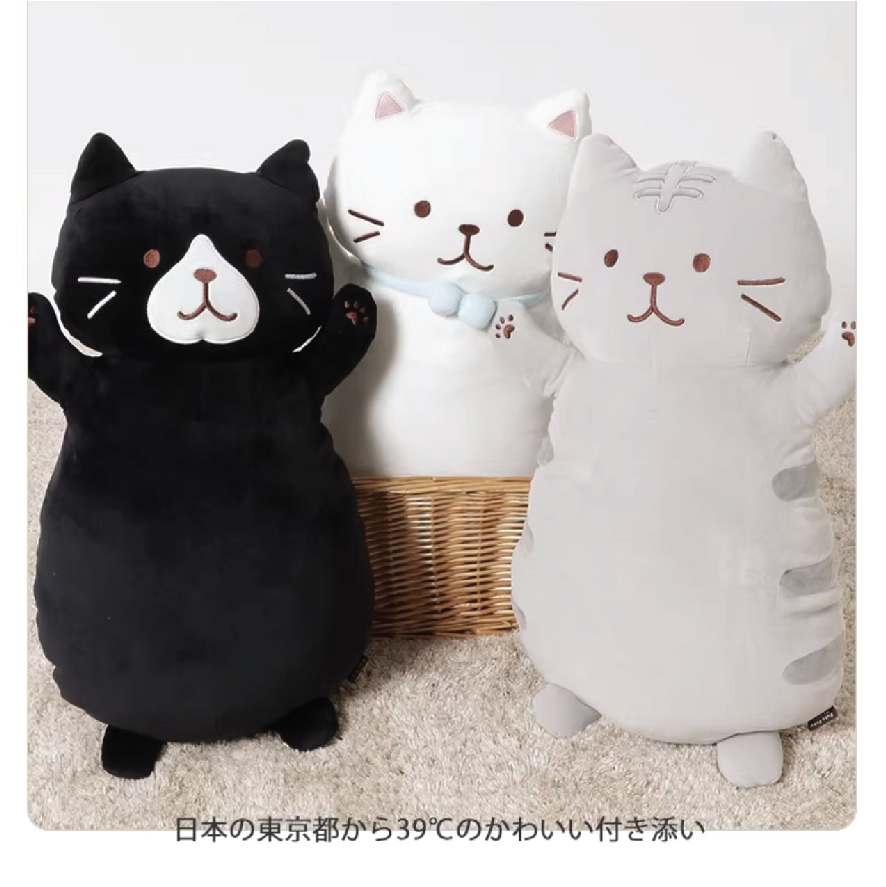 Fuku貓咪回彈柔軟抱枕
