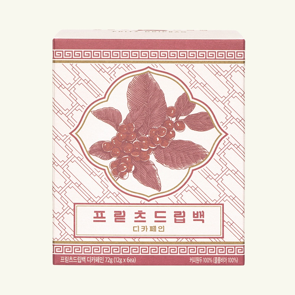 [韓國🇰🇷 Fritz]  Dripbag Decaffeinated 6 bags (預購商品）