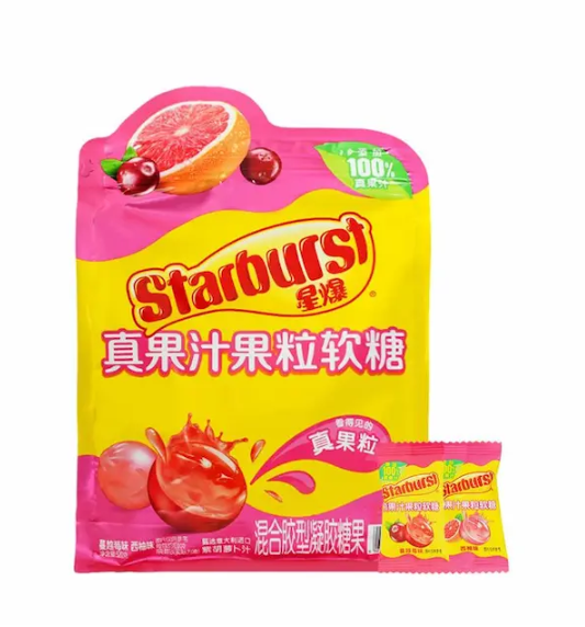 星爆 果汁果粒軟糖 520g