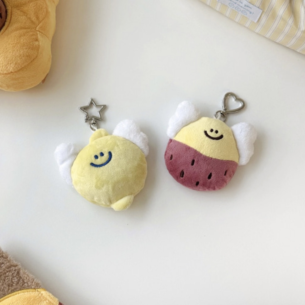 [SECOND MORNING] Semo Angel 公仔匙扣隨身鏡 (2款)