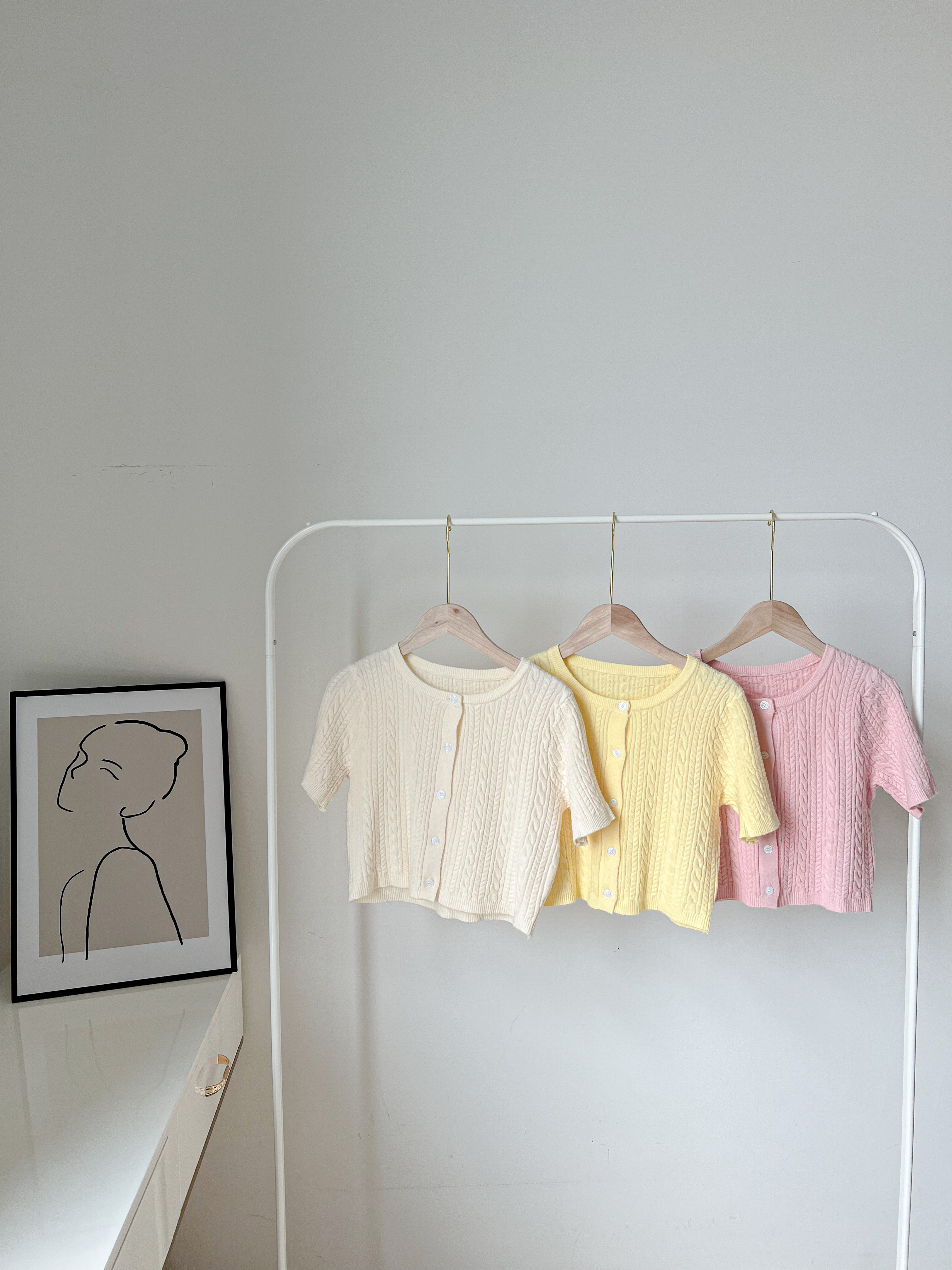 Oni Twist Knitting Top 韩系ONI针织麻花小开衫 ( 3 colour )