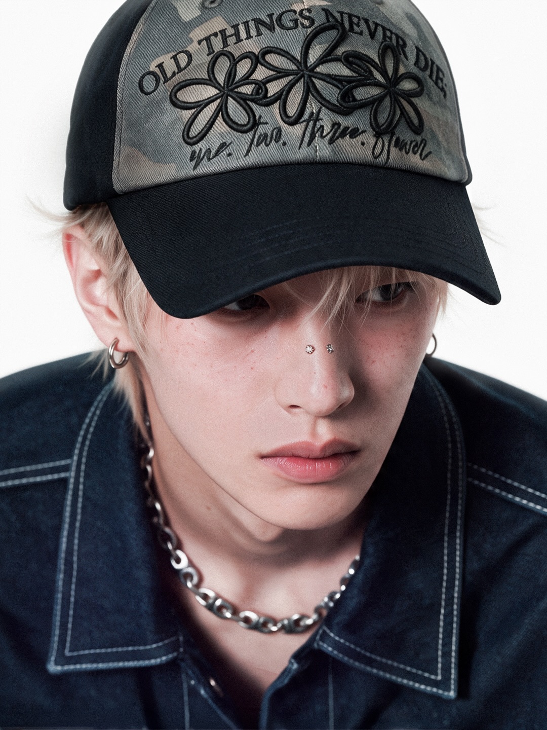 THREE FLOWER TWO-TONE CAP (2026 Ver.)｜온고 ONGO old things never die 【預購】