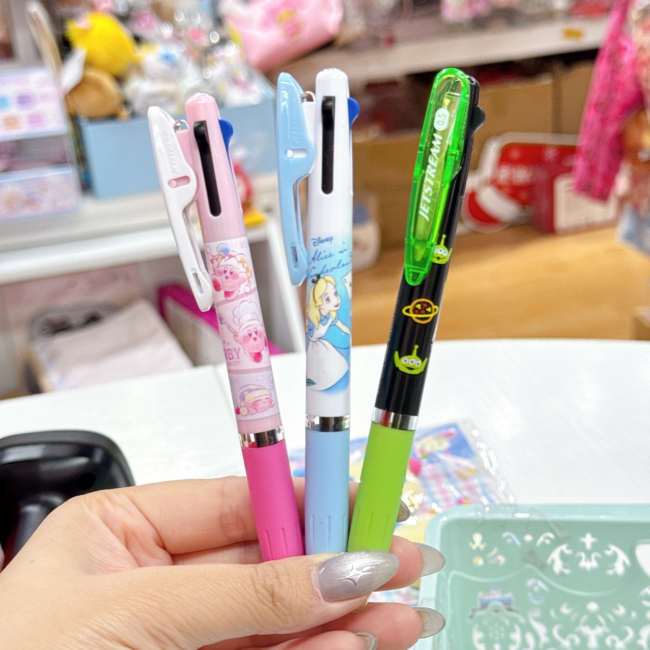 日本直送日本製造　Jetstream  愛麗絲沙曼仔星之卡比三色原子筆