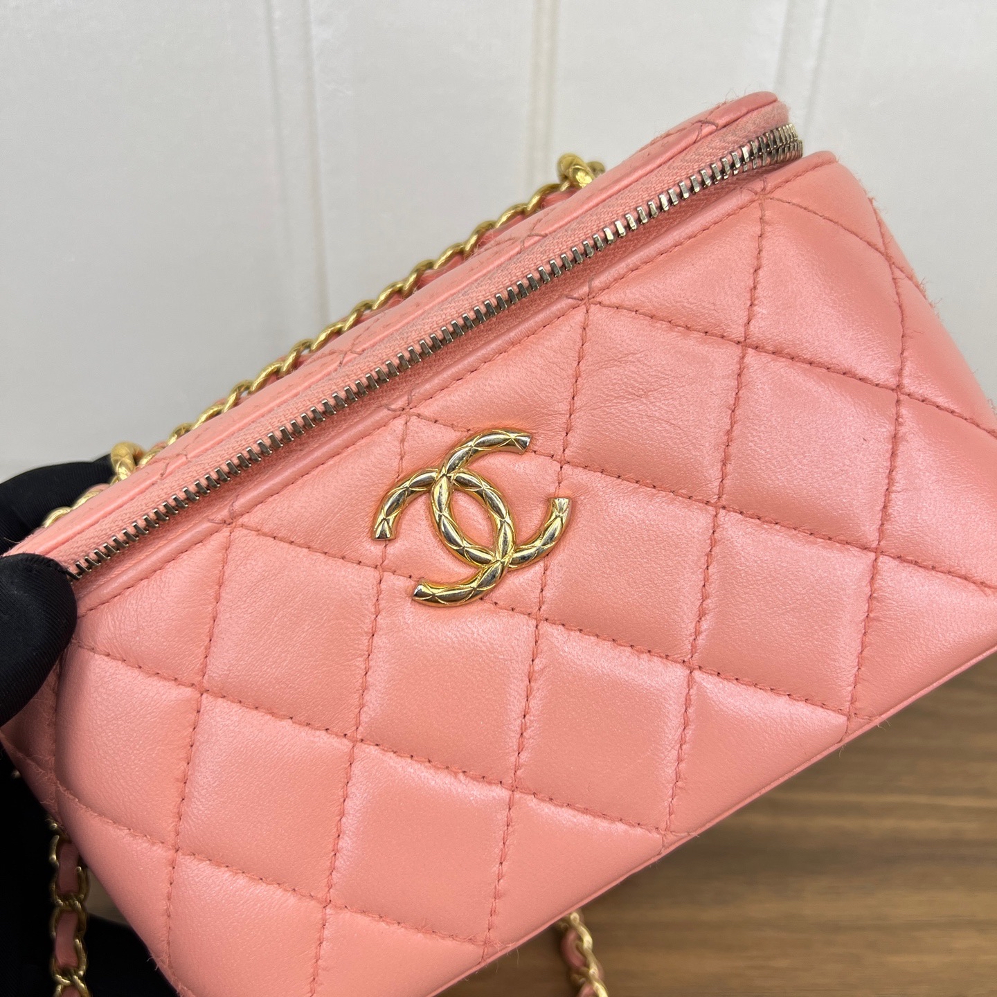 【預訂貨品】Chanel 淺橙色化妝盒