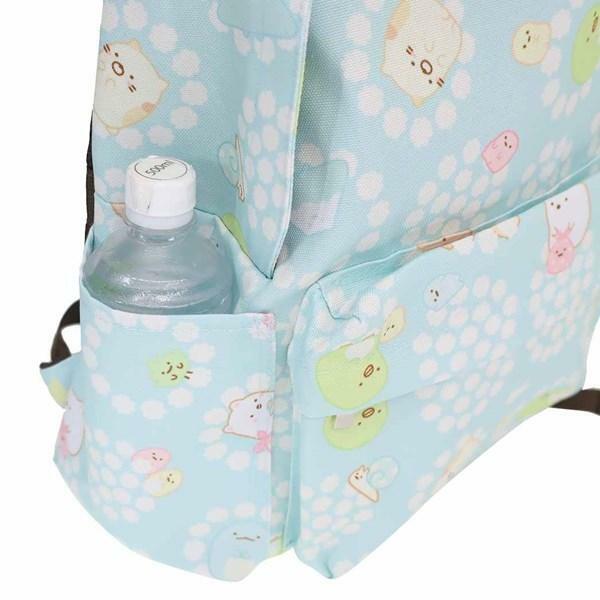角落生物 書包 粉藍色 多間格