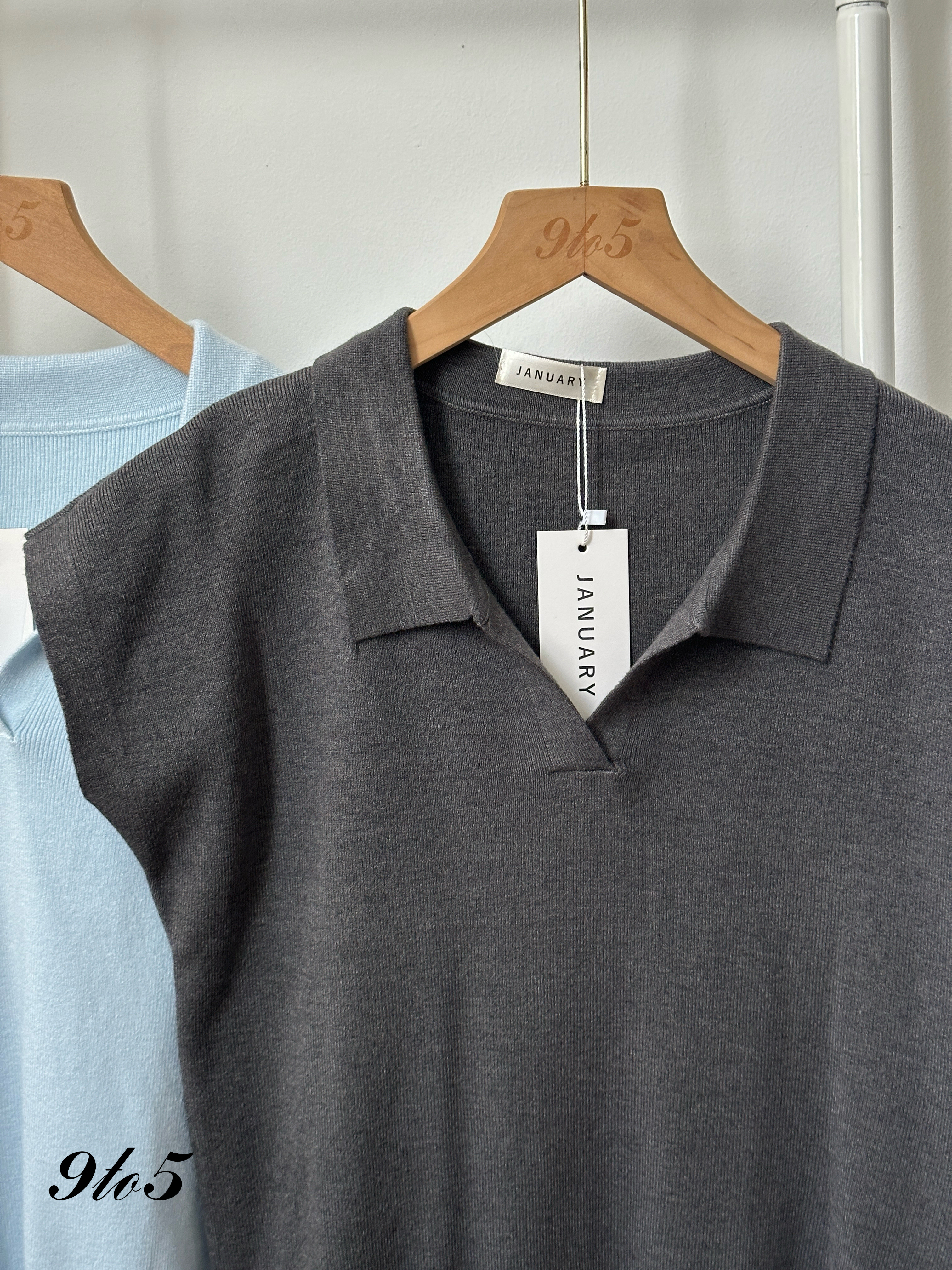 T4069 Knit Polo Tee - 4 Colors