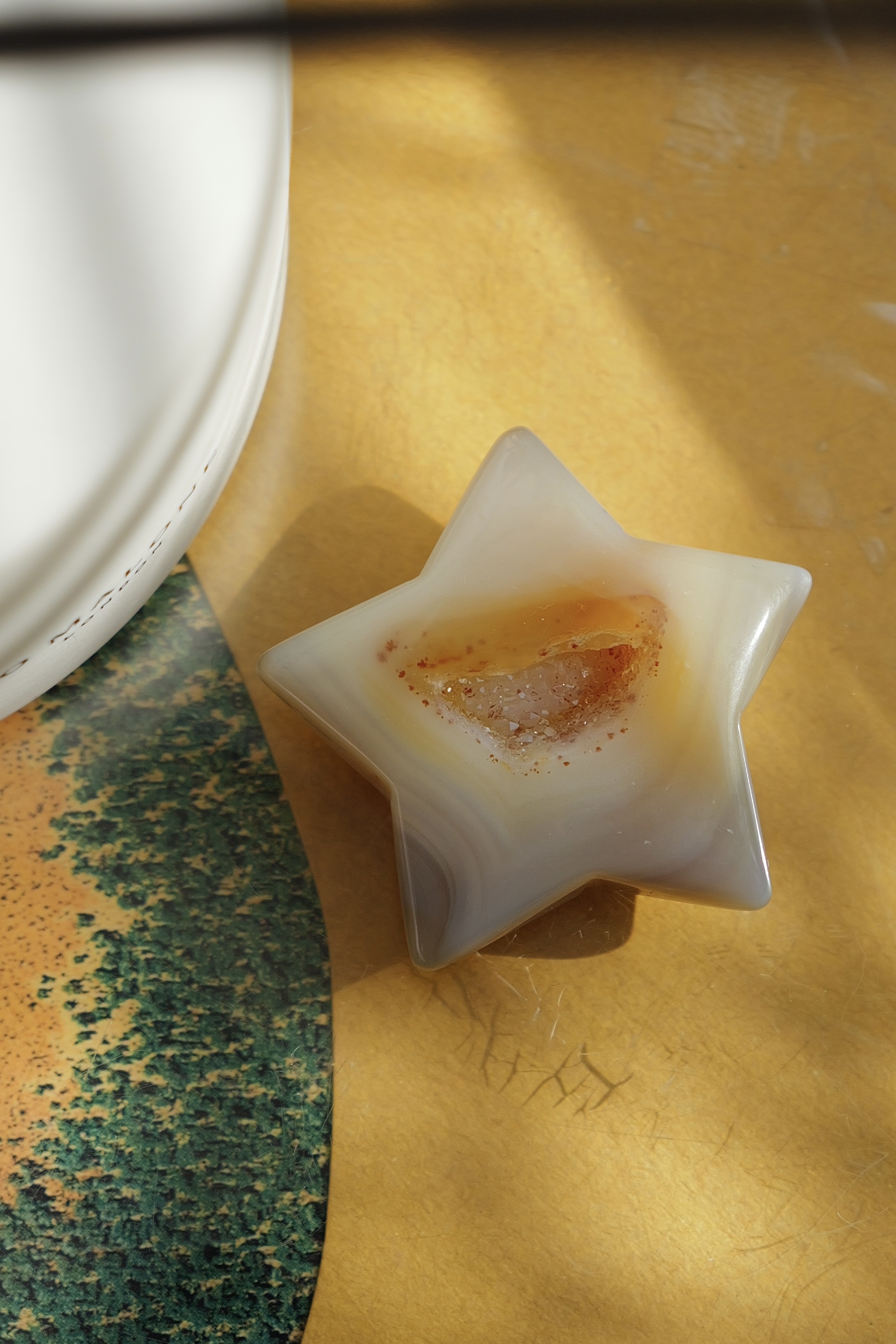 ༒5cm小星星晶牙瑪瑙擺件 ༒ AG.13-1H1MGA3-RA27*6A