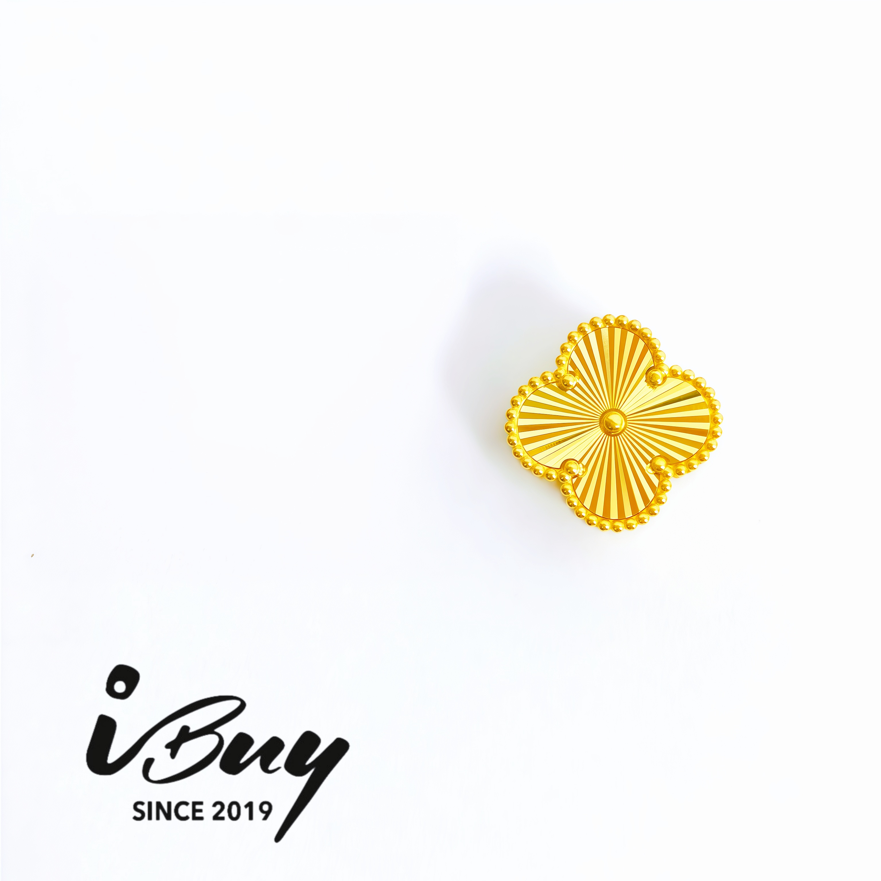 916 GOLD 12MM VCA BEAD 916 金 12MM四叶草串咀