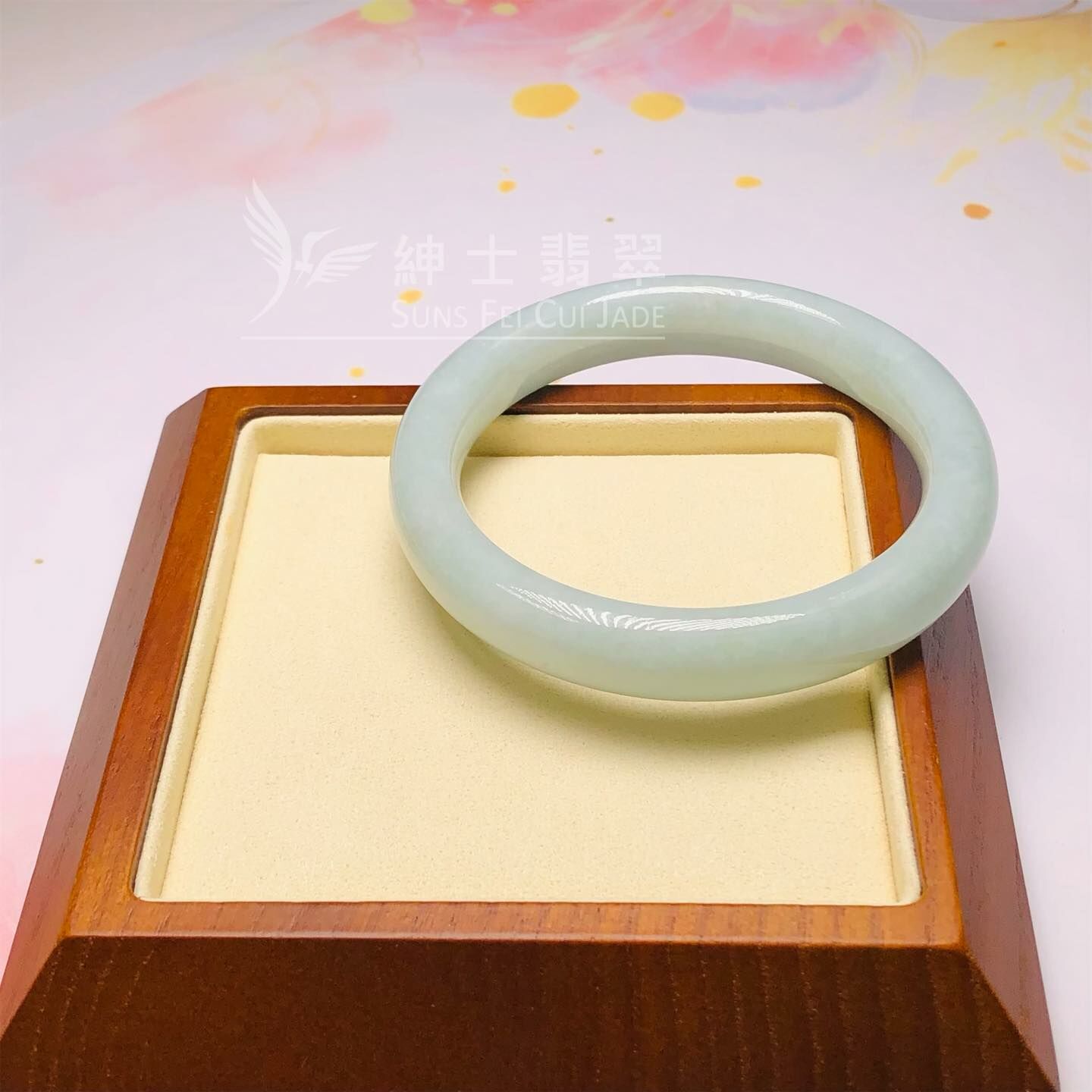 擺三橋蘋果綠福鐲56.1mm