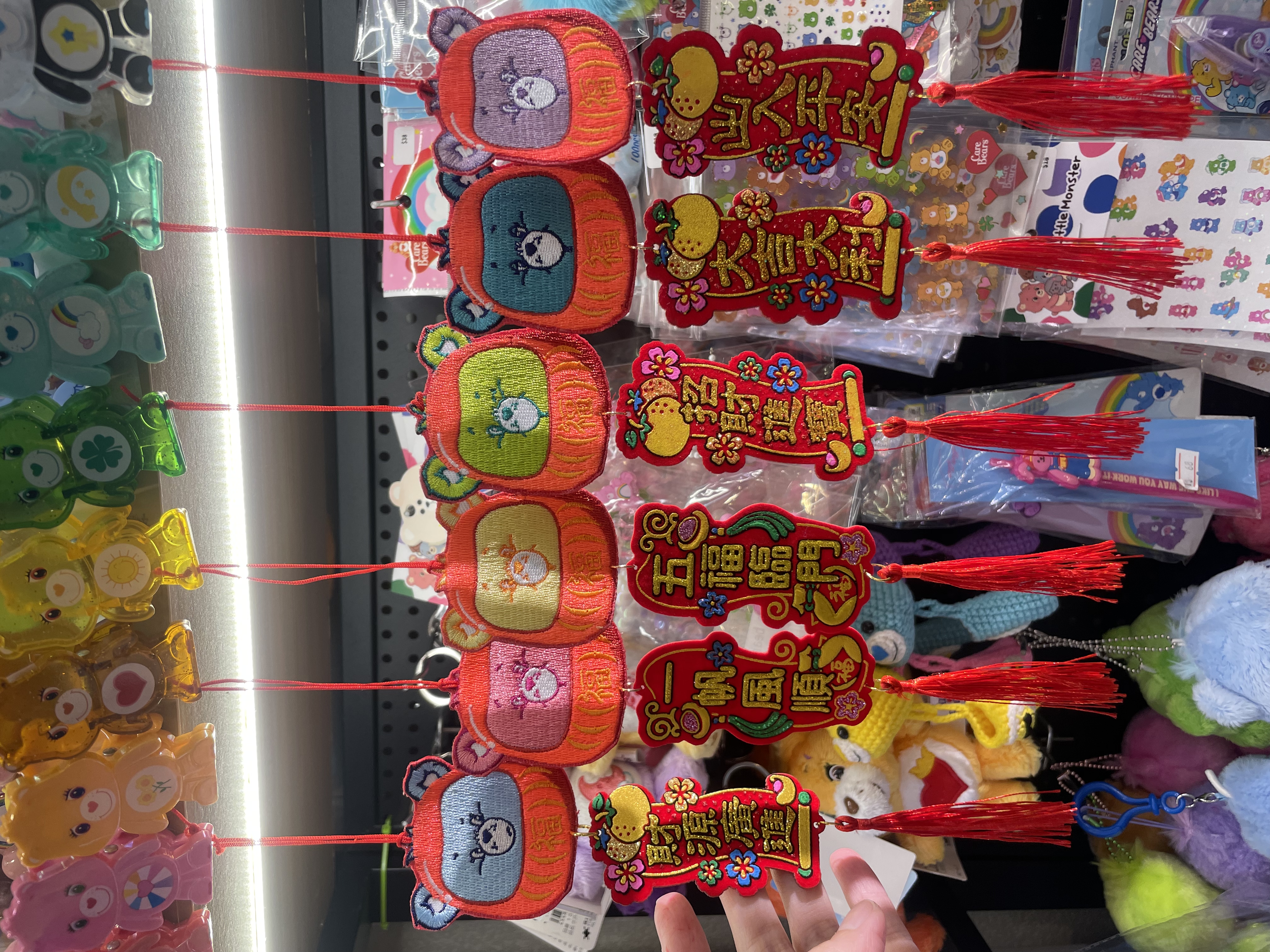 可愛卡通刺繡達摩迷你揮春